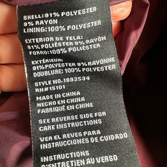 Vince Camuto Women's Burgundy Trench Coat - Picture 5 of 7